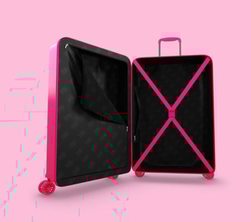 حقيبة سفر من | Bande a part | ضد الكسر - 4 عجلات م...