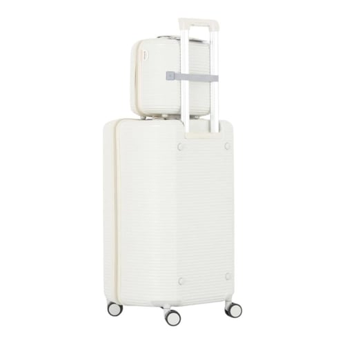 طقم شنط سفر فايبر بتصميم أسطواني مبتكر ومقاوم للما...