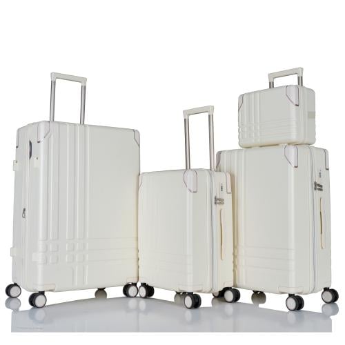 طقم حقائب سفر فخم مكون من 4 قطع بخامة PC عالية الج...