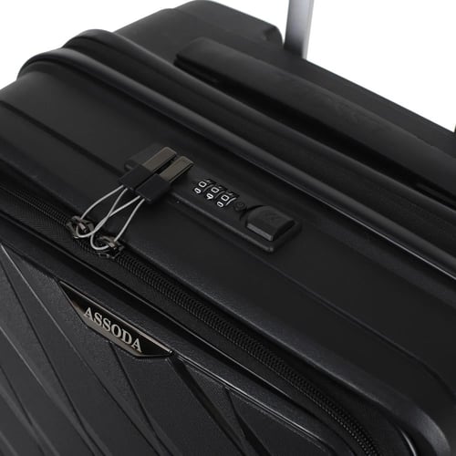 طقم شنط سفر عصري من 3 قطع سعة كبيرة فتحة امامية قا...