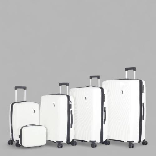 طقم حقائب سفر فاخرة ومتكاملة - 5 قطع من البولي برو...