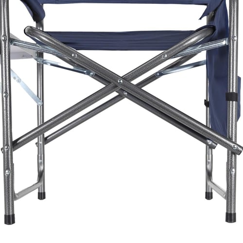 كرسي رحلات قابل للطي مع طاولة جانبية وجيب