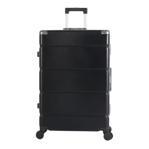 طقم حقائب سفر فاخرة من الألومنيوم - 3 قطع بتصميم ع...