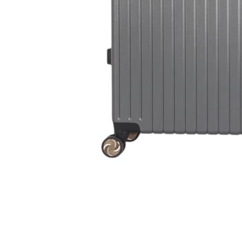 طقم حقائب سفر فاخرة من الألومنيوم - 3 قطع بتصميم ع...