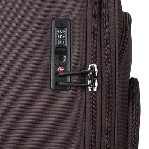 طقم شنط سفر قماش 3 قطع دبل كفرات هيكل ألمونيوم وسح...