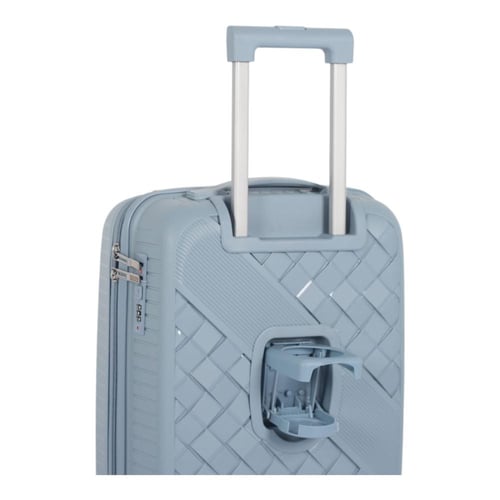 طقم حقائب سفر (4 قطع) بتصميم ماسي أنيق وضد الكسر -...