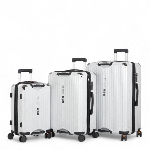 طقم حقائب سفر أنيق ومتين - 3 قطع من ABS عالي الجود...