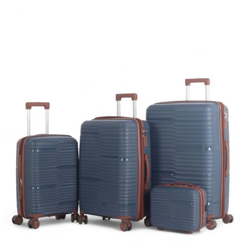 طقم حقائب سفر فاخرة ومتينة - 4 قطع (مقاومة للكسر م...