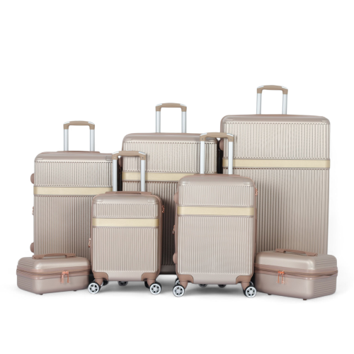 طقم شنط سفر دبش عرايس 7 قطع بسحاب متين - كفرات مزد...