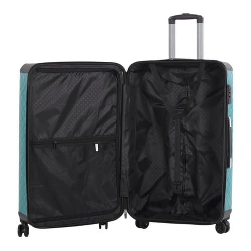 طقم حقائب سفر فاخرة ومحصنة - 5 قطع (3 ترولي + 2 حق...