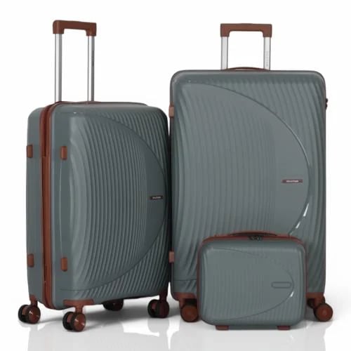 Aviator Anti-Breakage Travel Luggage Set – 3 Pieces (28, 24, and 12 Inch Sizes) – Available in Multiple Colors