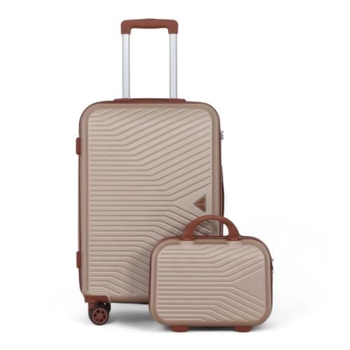 حقيبه سفر فايبر ABS مع شنطه المكياج - ماركة AVIATO...