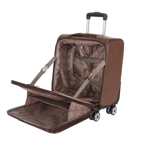 شنطة سفر كابينة الطائرةجلد PU عالي الجودة تصميم عم...