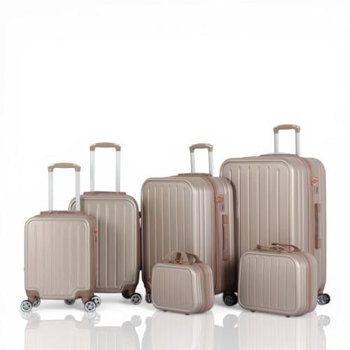 طقم شنط سفر دبش عرايس 6 قطع بسحاب متين - كفرات مزد...