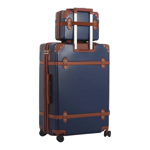 طقم حقائب سفر كلاسيكي فاخر - 4 قطع - مصمم ليجمع بي...