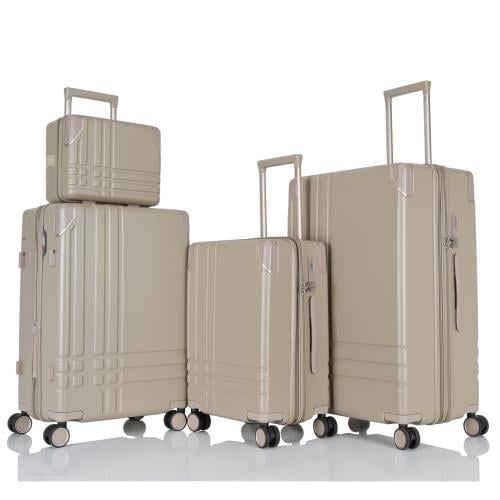 طقم حقائب سفر فخم مكون من 4 قطع بخامة PC عالية الج...