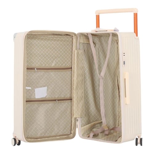 طقم حقائب سفر صلب مكون من 3 قطع بكفرات دبل وحامل ك...