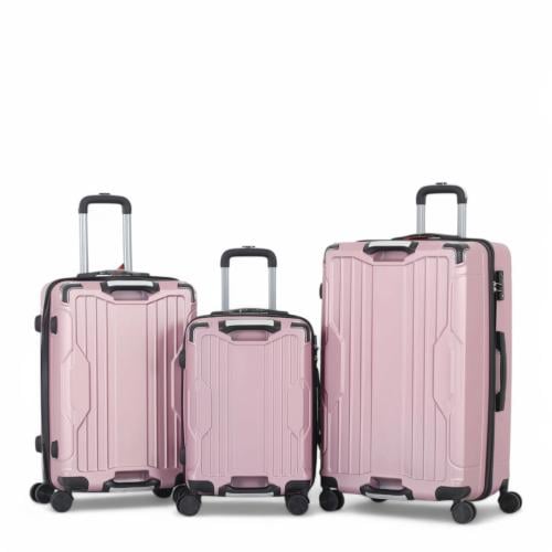 طقم حقائب سفر صلبة من 3 قطع - بكفرات دبل 360 درجة...