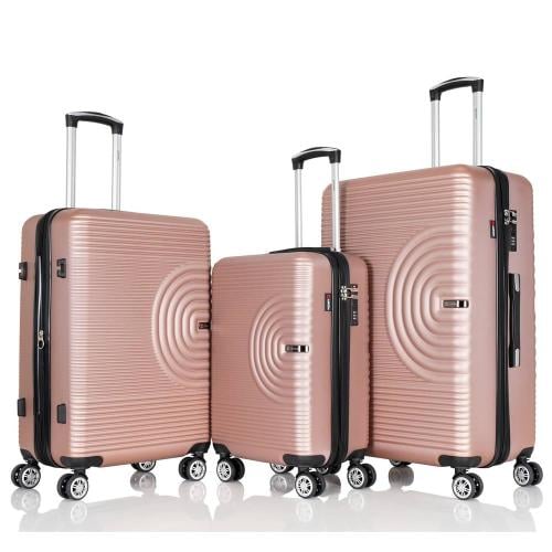 3-Piece Lightweight ABS Luggage Set – Featuring 360° Wheels and a Digital Lock
