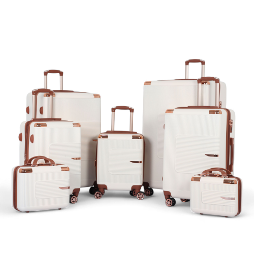 طقم شنط سفر دبش عرايس 7 قطع بسحاب متين - كفرات مزد...