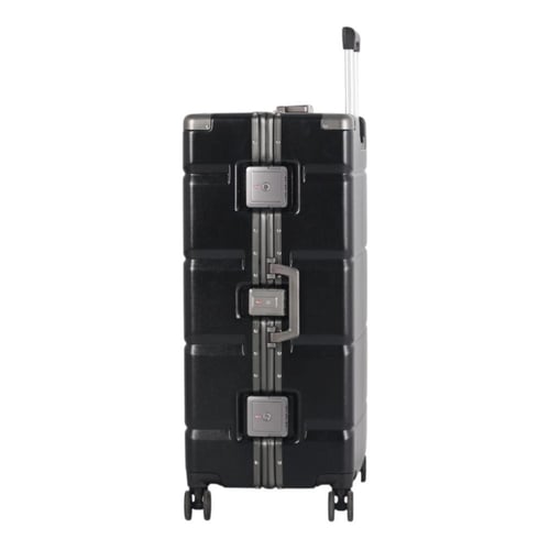 طقم حقائب سفر فاخرة من الألومنيوم - 3 قطع بتصميم ع...