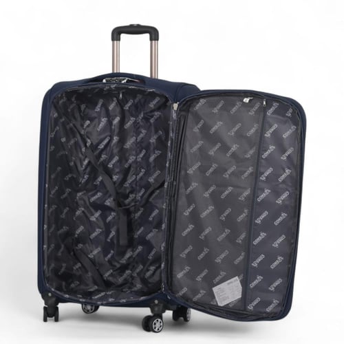 طقم حقائب سفر قماشي مكون من 3 قطع . تتميز الحقائب...