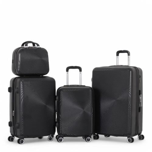 طقم حقائب سفر مكون من 4 قطع يشمل حقيبة يد - بكفرات...