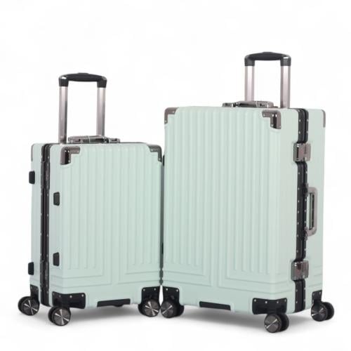 طقم حقائب سفر فاخر من الألمنيوم: متانة وأناقة لا ت...