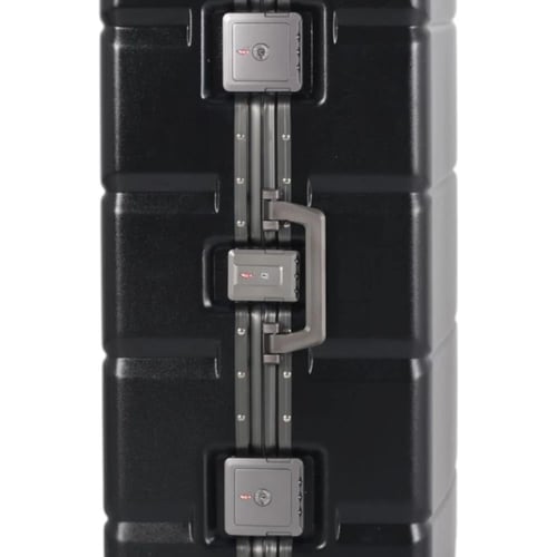 طقم حقائب سفر فاخرة من الألومنيوم - 3 قطع بتصميم ع...