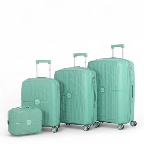 طقم حقائب سفر فاخرة ومتينة - 4 قطع (مقاومة للكسر م...