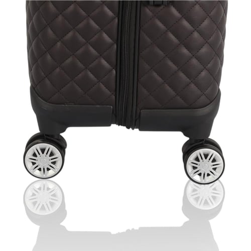 طقم حقائب سفر فاخرة ومحصنة - 5 قطع (3 ترولي + 2 حق...