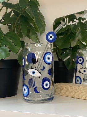 كوب العيون ازرق