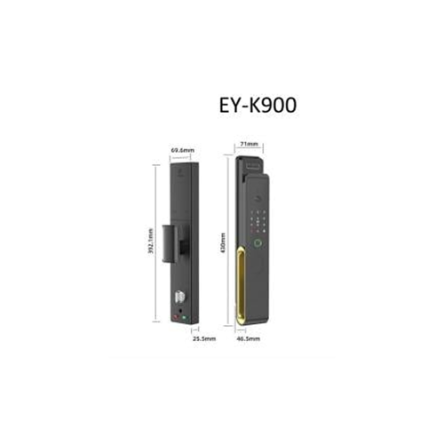 HACER مقبض بصمة EY-K900 أسود