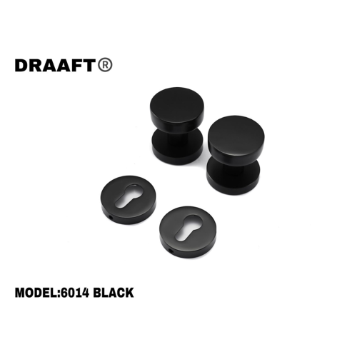 DRAAFT مقبض باب سحاب مدور 6014 BLACK
