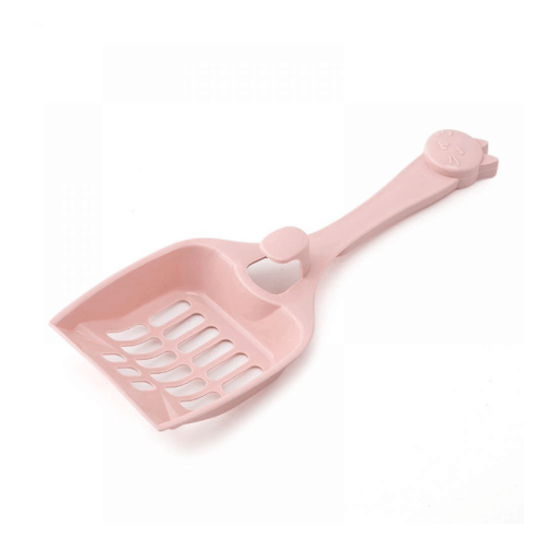 مجرفة رمل بلاستيك كبيرة لإزالة فضلات القطط لون ورد...