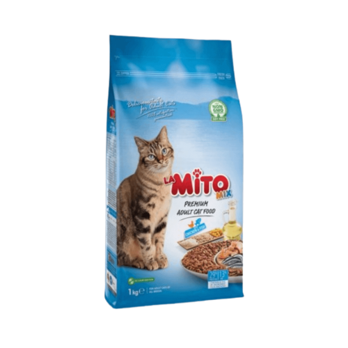 لاميتو مكس طعام جاف للقطط بالدجاج والسمك 1 كيلو