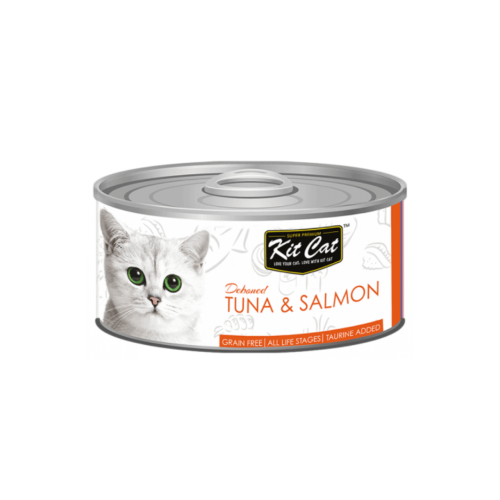 كت كات معلبات الطعام الرطب تونا وسالمون للقطط 80 ج...