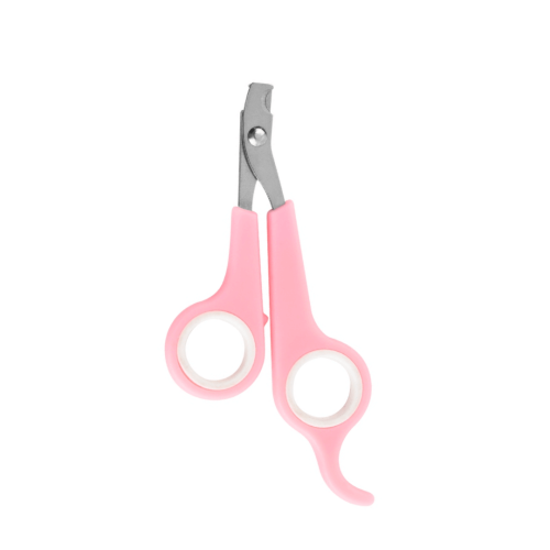 مقص اظافر صغير للقطط زهري