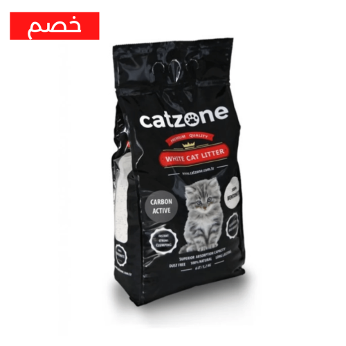 كات زون رمل بنتونيت الأبيض برائحة الفحم/كربون 12 ل...