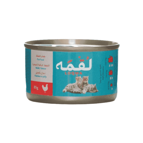 لقمة طعام رطب دجاج بالجيلي للقطط الصغيرة والبالغة...