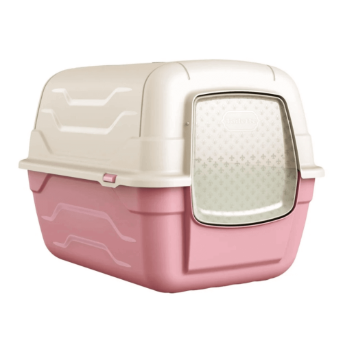 ليتر بوكس مغلق للقطط مع مجرفه داخليه وفلتر - لون ز...