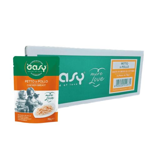 اوسي مور لوف أظرف طعام رطب صدور الدجاج للقطط 24 حب...