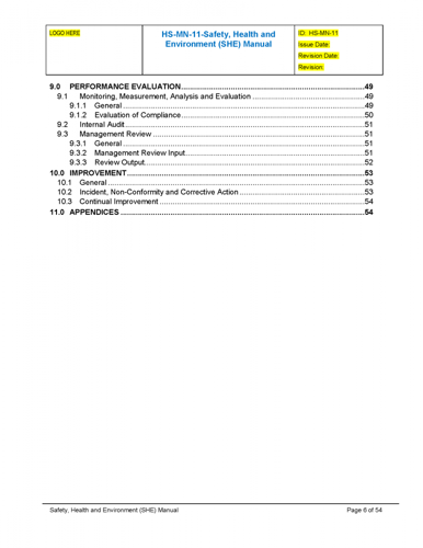ISO 45001 Kit - SHE Manual