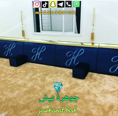 Custom-made according to request, price per meter 350, quality of wood and foam, with a golden warranty