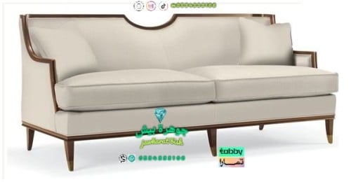 Classic two-seater sofa, high quality, Damati wood...