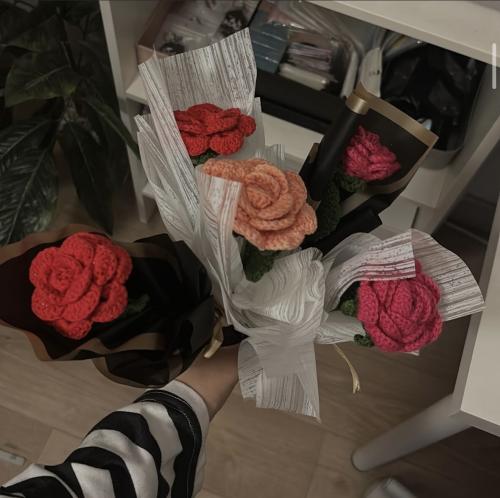 وردة بالصوف