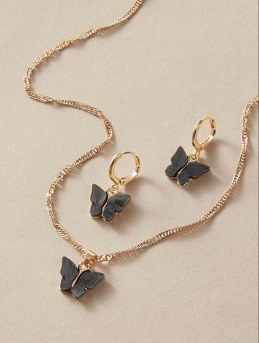 طقم الفراشة اسود