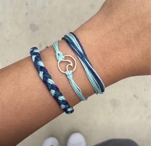 طقم ٣ اساور درجات الازرق