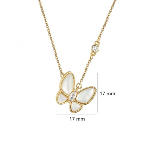 سلسال فراشة الأوبال 18k