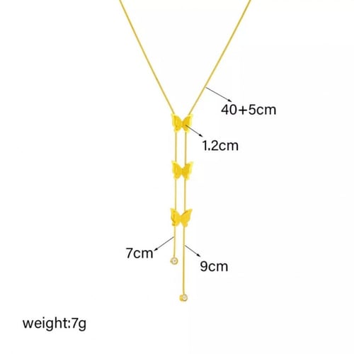 سلسال الفراشات المميزة 18K
